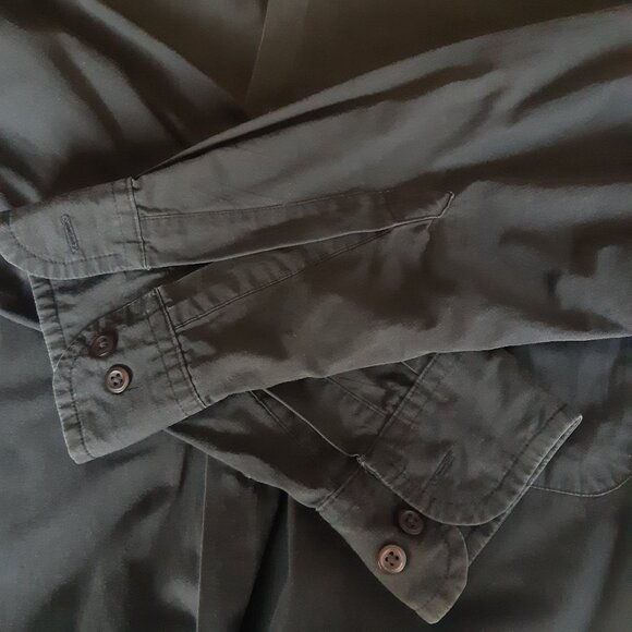 Bosa Mandarin Collar SZ M Men's Black Cotton Button Up Shirt - Picture 4 of 12